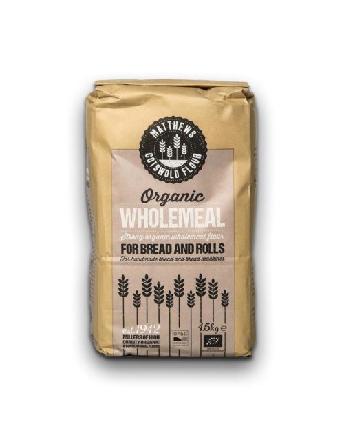 Organic Wholemeal Strong Flour For Bread and Rolls