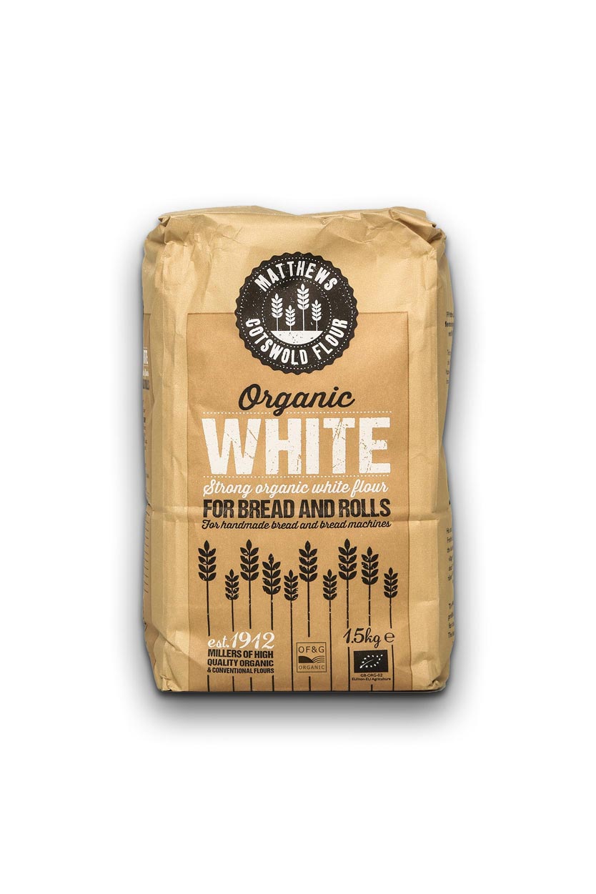 Organic White Flour For Bread and Rolls